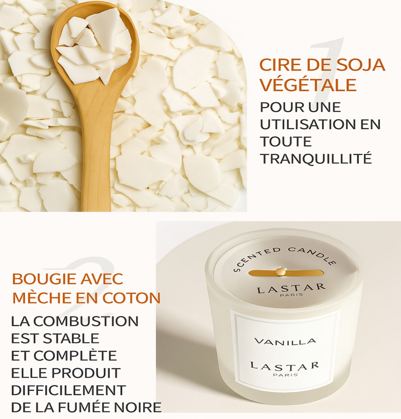 Bougie parfumée à la Vanille – LASTAR Paris