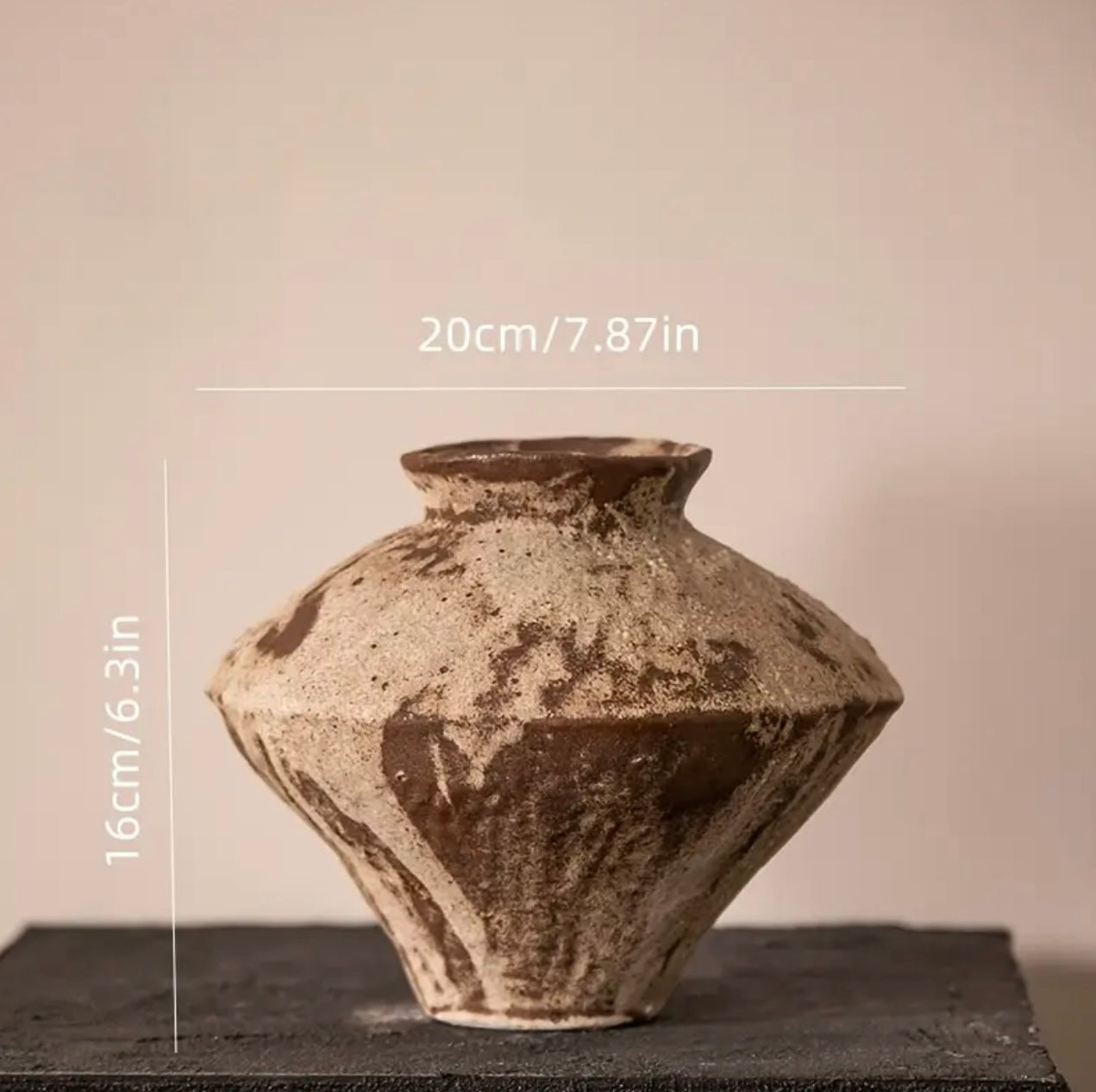 Vase Baroque Vieilli