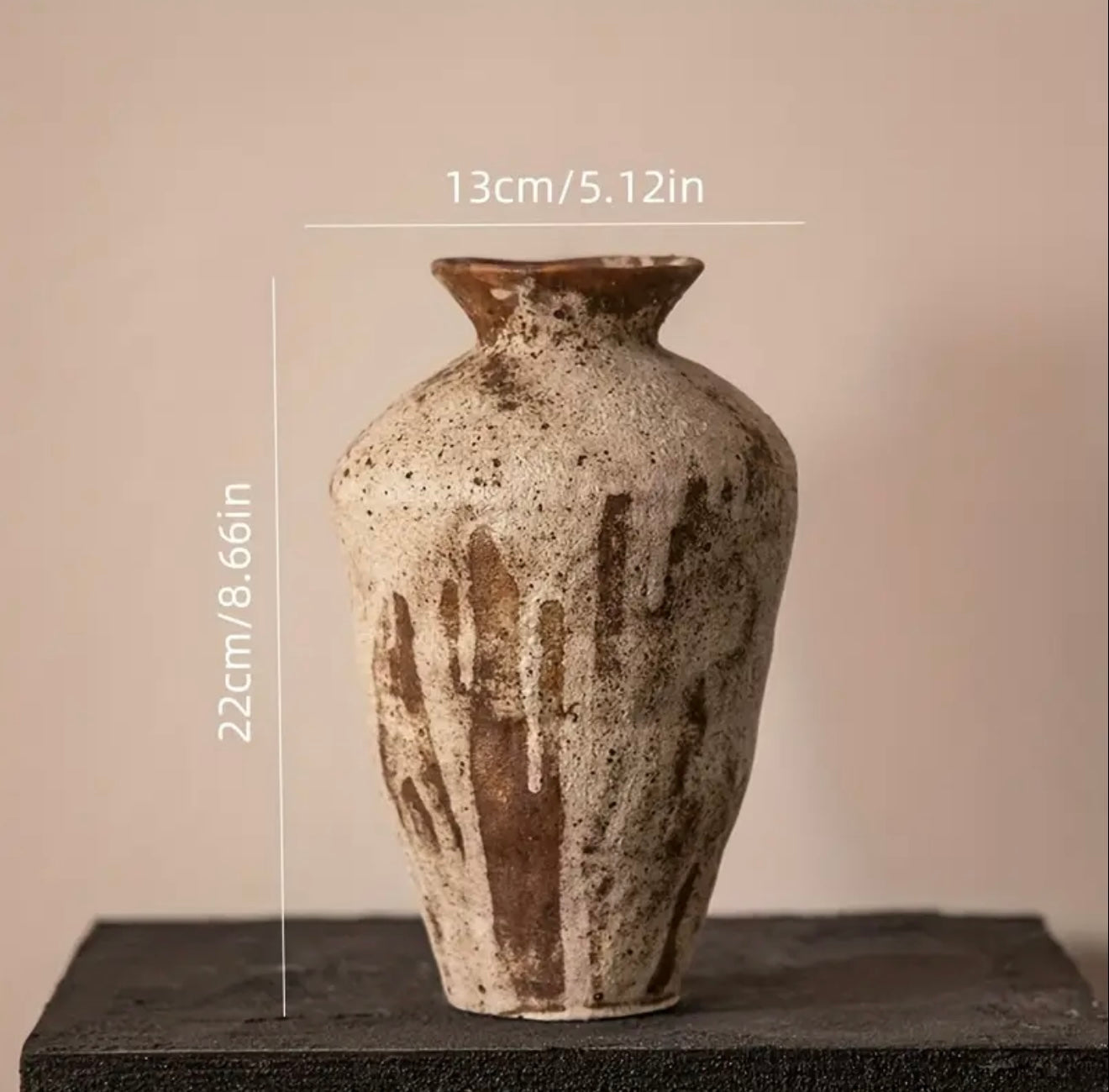 Vase Baroque Vieilli