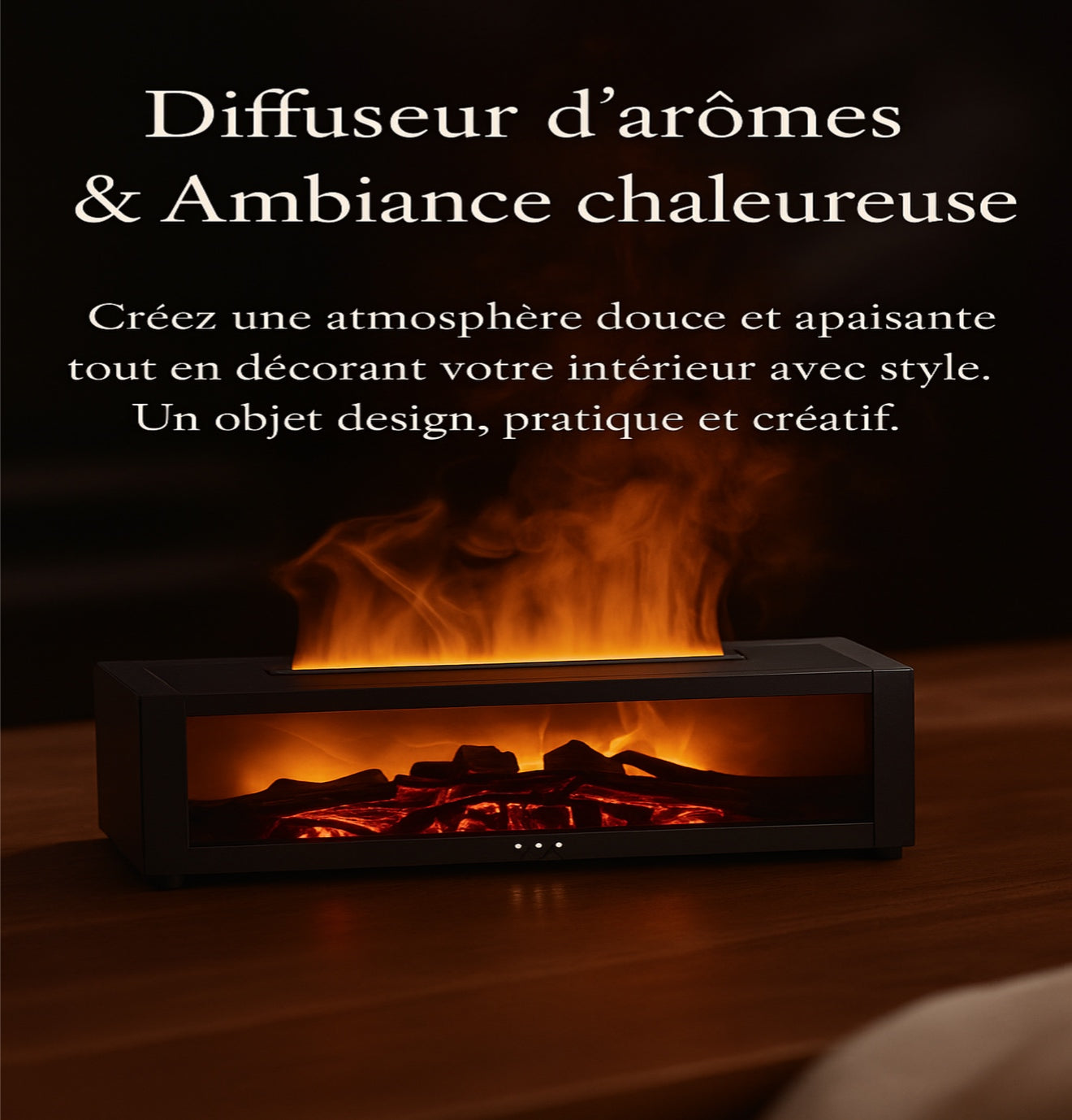 Diffuseur d'huile essentielle, Humidificateur d'air de cheminée.