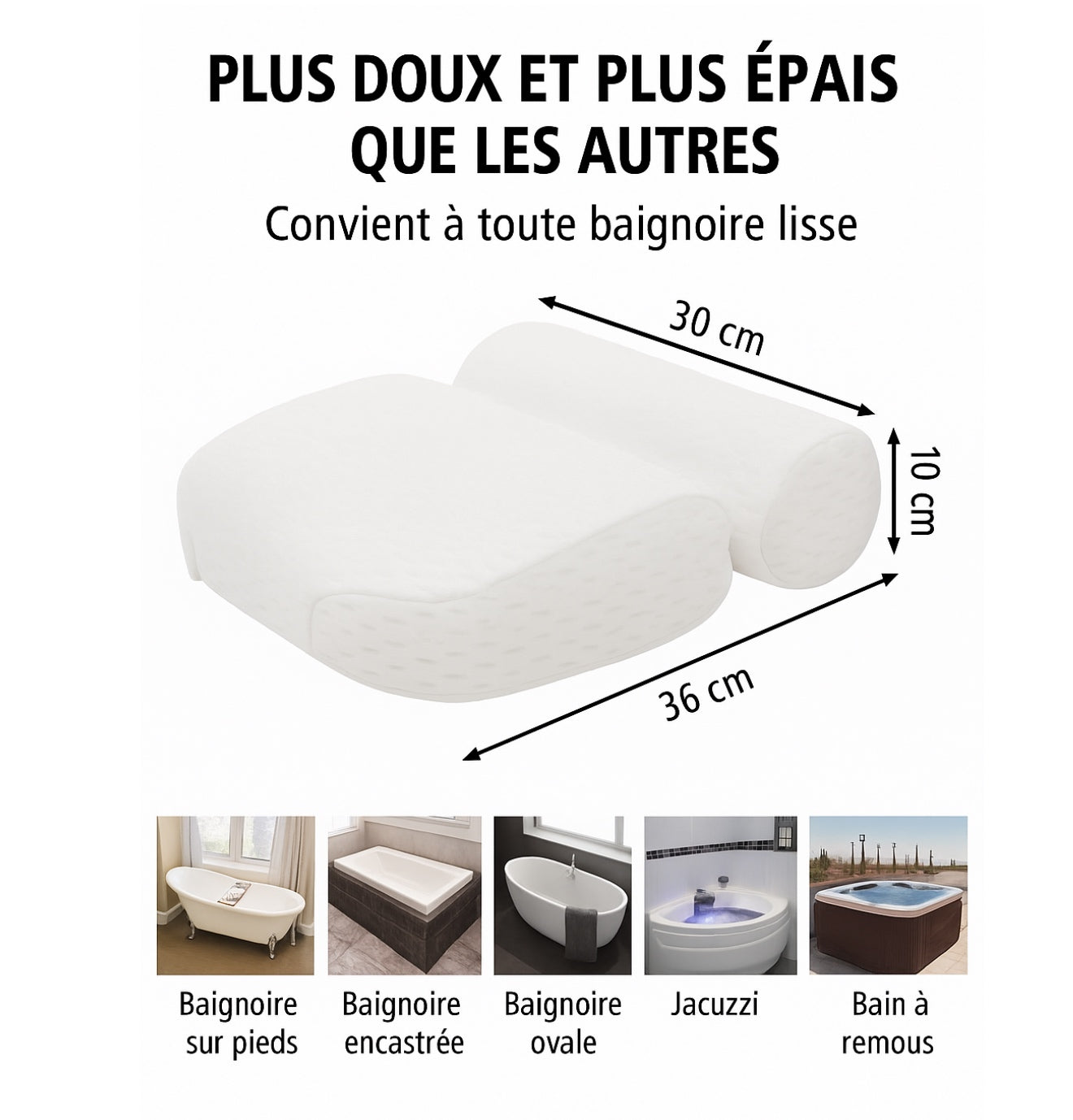 Coussin de Bain Confort Premium