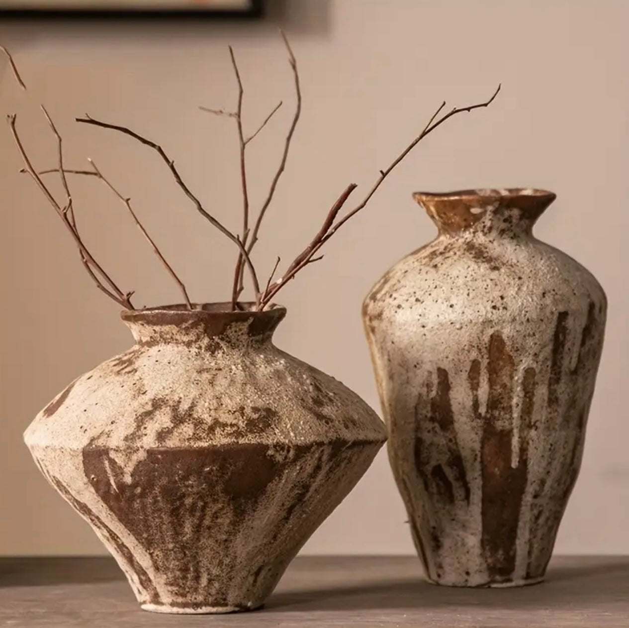 Vase Baroque Vieilli