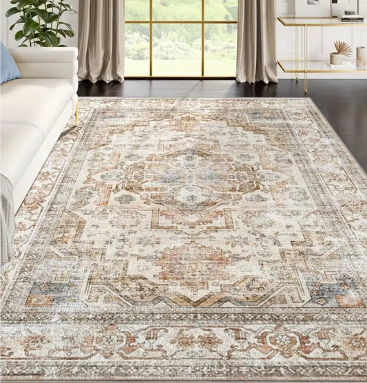 Tapis Vintage Oriental en Velours – Doux & Antidérapant