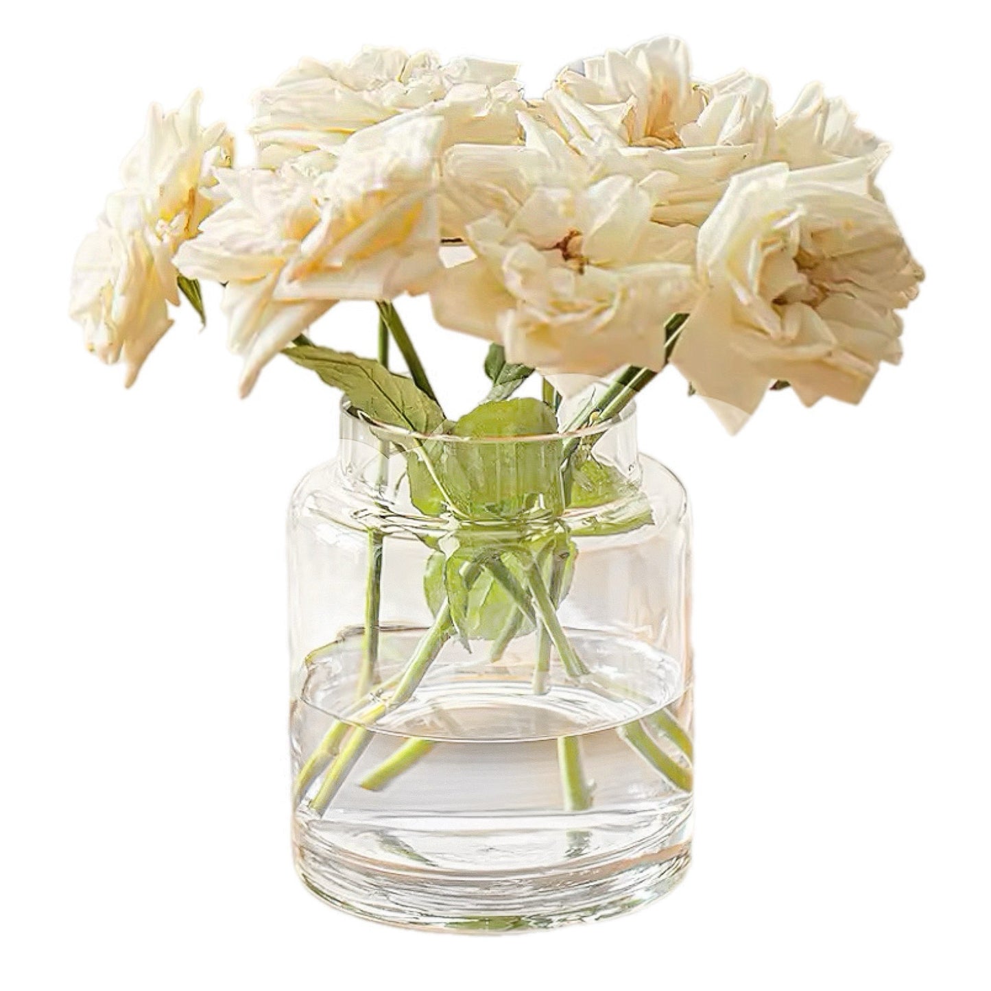 Transparent Bohemian Glass Vase